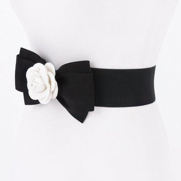 Flower Bow Elastic Belt - Picture 2 of 3